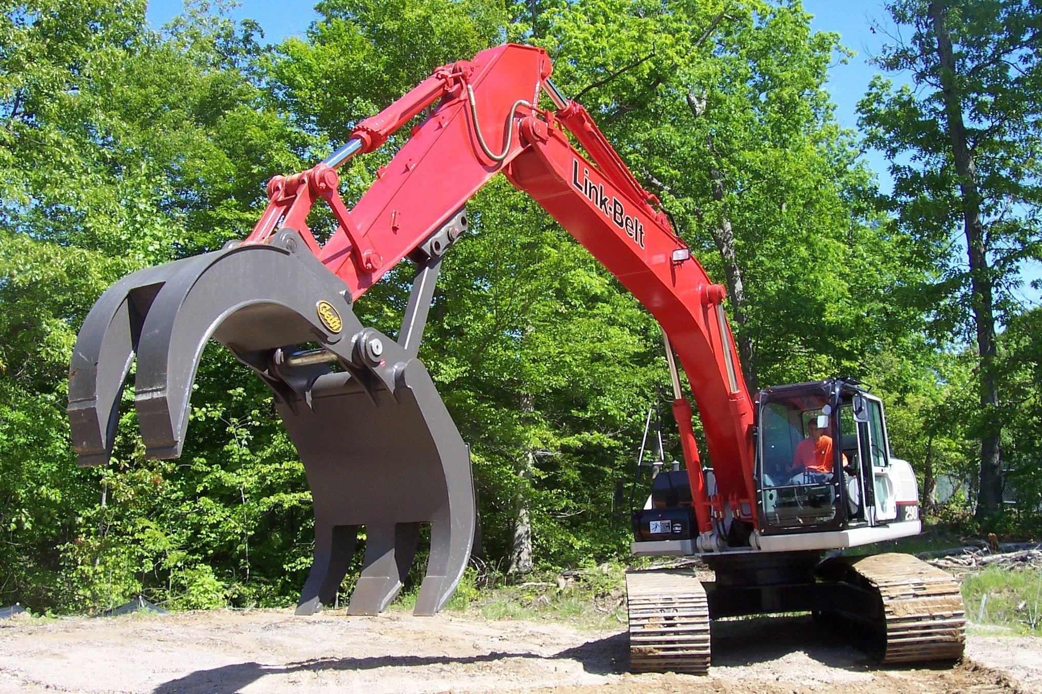 Graifer mecanic pentru excavator